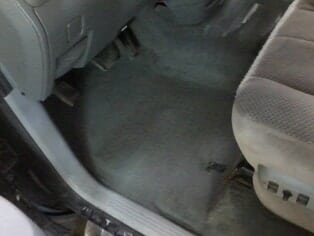 Interior — clean carpet and fabric after detailing